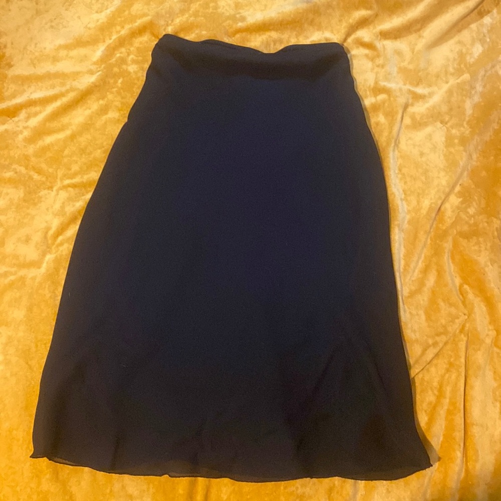 90s black midi skirt